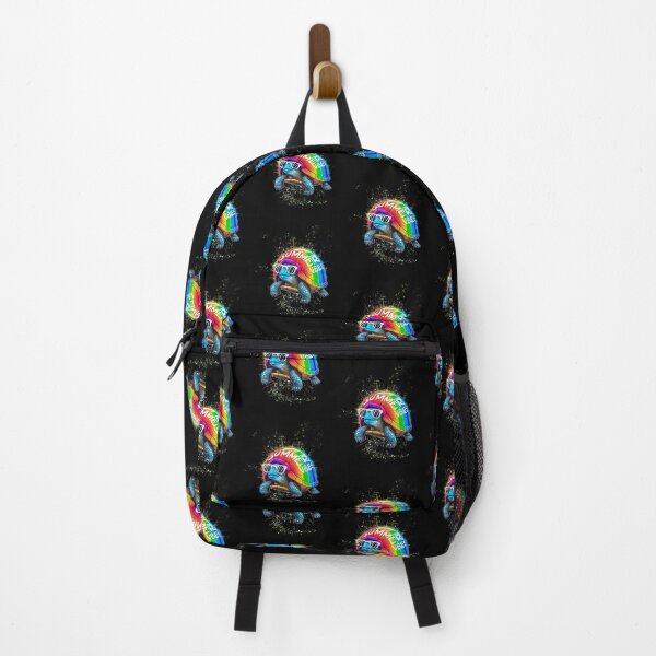 Item preview, Funny summer turtle with glasses and a rainbow shell designed and sold by LeviABI.
