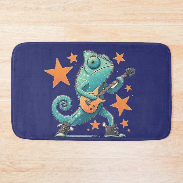 Item preview, Chameleon Playing Guitar Rock Star designed and sold by Nanthanon.
