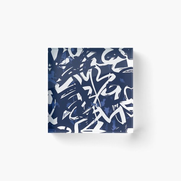Item preview, Navy Graffiti Style designed and sold by PrintsByFrank.