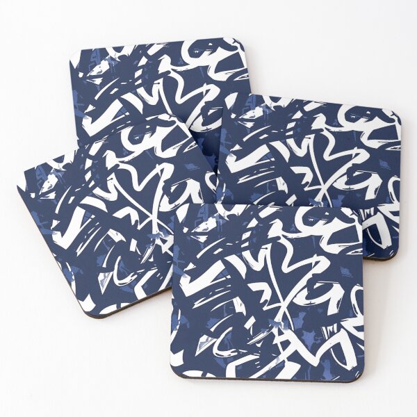 Item preview, Navy Graffiti Style designed and sold by PrintsByFrank.