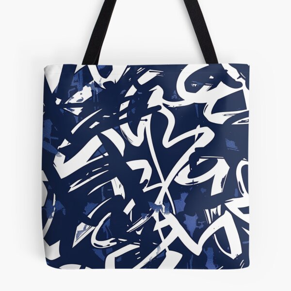 Item preview, Navy Graffiti Style designed and sold by PrintsByFrank.
