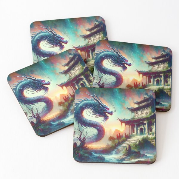 Item preview, Chinese Dragon facing Ancient Temple designed and sold by h00ch2003.