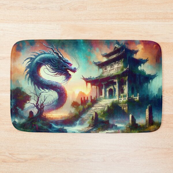 Item preview, Chinese Dragon facing Ancient Temple designed and sold by h00ch2003.