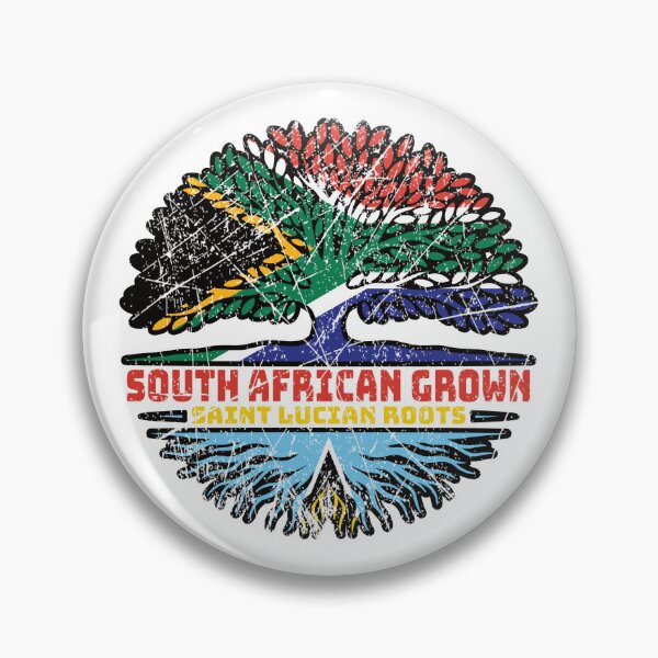 Item preview, Saint Lucia Saint Lucian South African South Africa Tree Roots Flag designed and sold by FlagX.