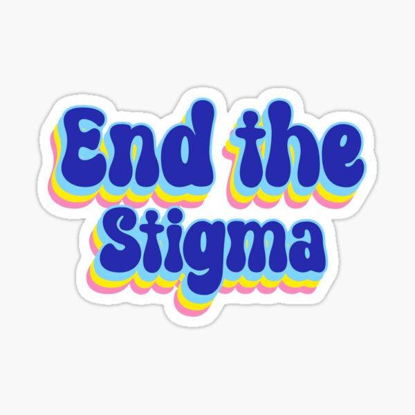 Item preview, Adult mental health end the stigma retro artsy design designed and sold by Happy Heart.