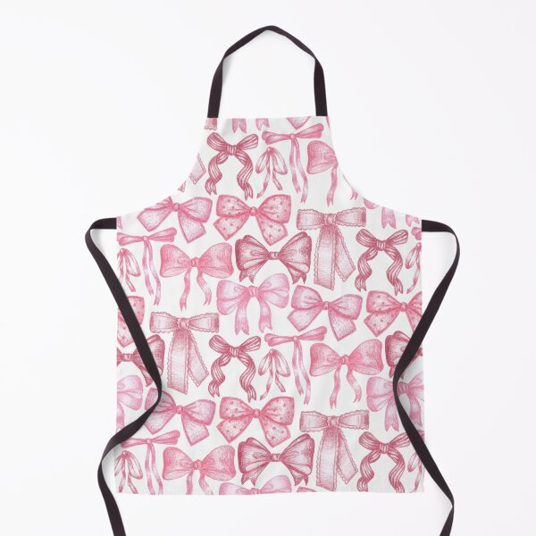 Item preview, Pink Cute & Croquette Bows Pattern designed and sold by MilaMooDesigns.