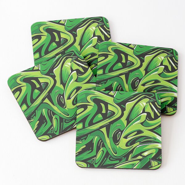 Item preview, Green Graffiti Style designed and sold by PrintsByFrank.