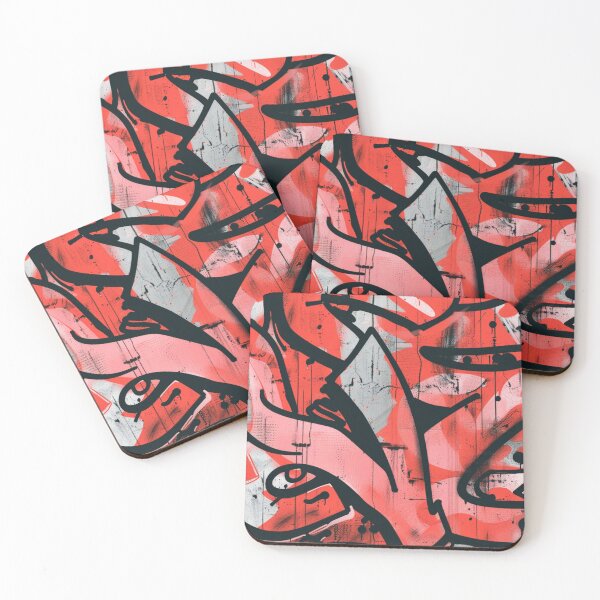 Item preview, Coral Graffiti Style designed and sold by PrintsByFrank.