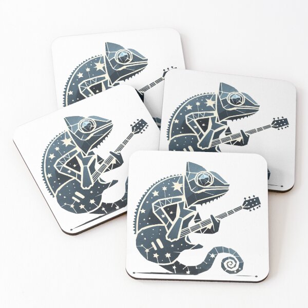 Item preview, Chameleon Playing Metalic Guitar Heavy Rock  designed and sold by Nanthanon.