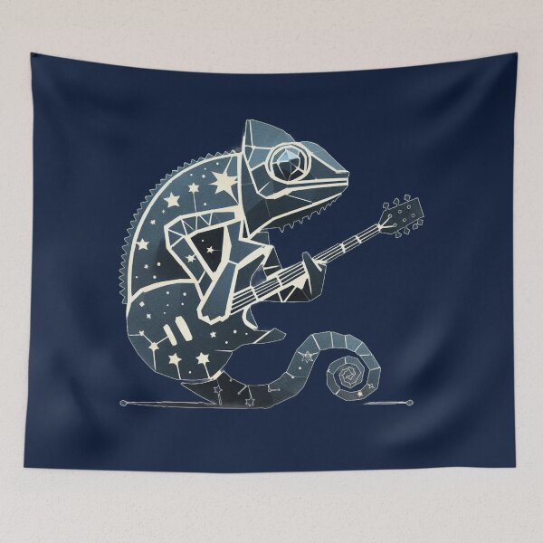 Item preview, Chameleon Playing Metalic Guitar Heavy Rock  designed and sold by Nanthanon.