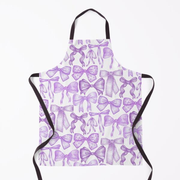Item preview, Lavender Purple Cute & Croquette Bows Pattern designed and sold by MilaMooDesigns.