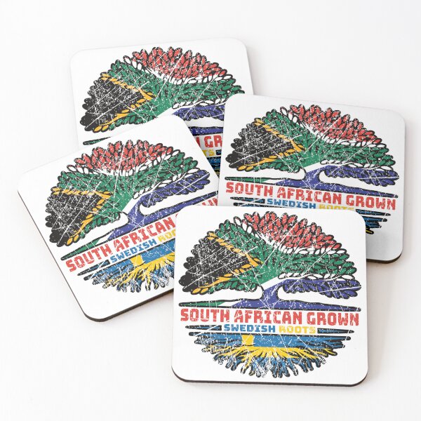 Item preview, Sweden Swedish South African South Africa Tree Roots Flag designed and sold by FlagX.