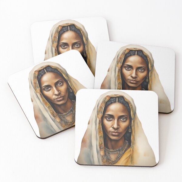 Item preview, Eritrean Watercolor Art, Eritrean Woman, African Style, Eritrea designed and sold by SRLND.