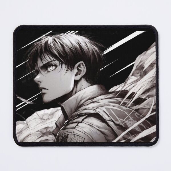 Item preview, Eren B&W designed and sold by AnimeArtStudio.