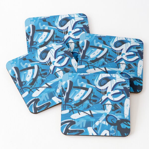 Item preview, Blue Graffiti Style designed and sold by PrintsByFrank.