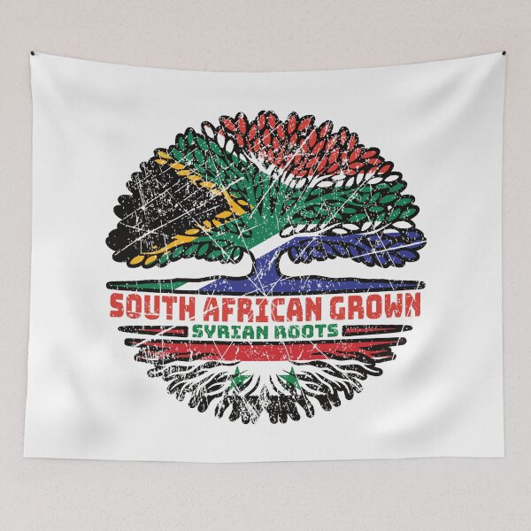 Item preview, Syria Syrian South African South Africa Tree Roots Flag designed and sold by FlagX.