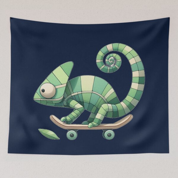 Item preview, Chameleon Playing Playing Sketboard designed and sold by Nanthanon.