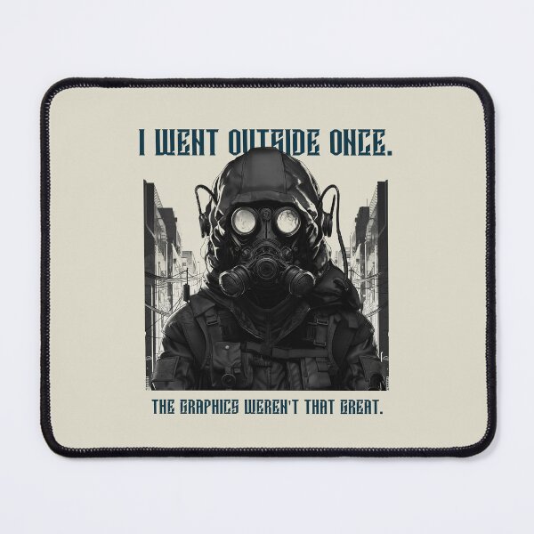 Item preview, I Went Outside Once. #gamer #nerd #nolife #gaminghumor designed and sold by Anna Halasek.