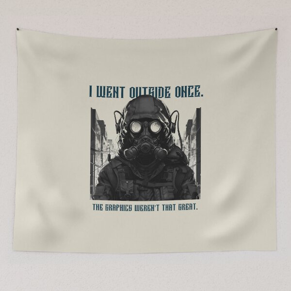 Item preview, I Went Outside Once. #gamer #nerd #nolife #gaminghumor designed and sold by Anna Halasek.