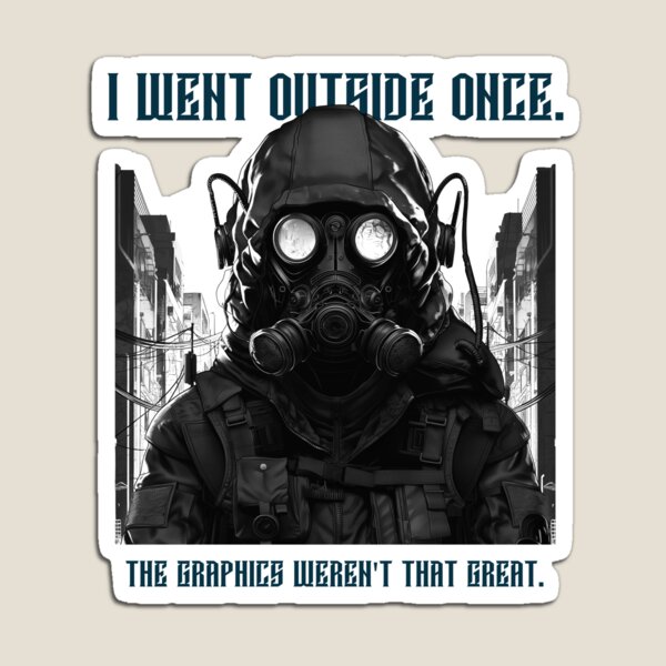 Item preview, I Went Outside Once. #gamer #nerd #nolife #gaminghumor designed and sold by Anna Halasek.