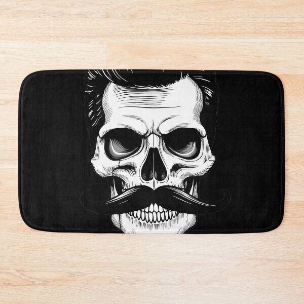 Item preview, Skull Barbershop Black White designed and sold by pauloss.