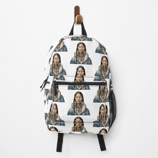 Item preview, Inuit Watercolor Art, Inuit Woman, Inuit Style, Yupik, Alaska designed and sold by SRLND.