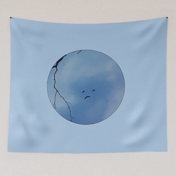 Item preview, Face Pareidolia Birds Feeling Blue Sad Face 3 of 4 designed and sold by Beachy.