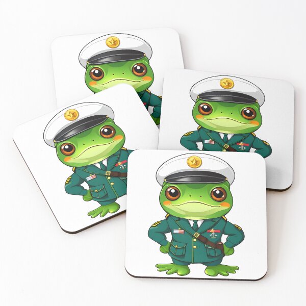 Item preview, A Cute Frog in Soldier Uniform designed and sold by DWorriBHappi.