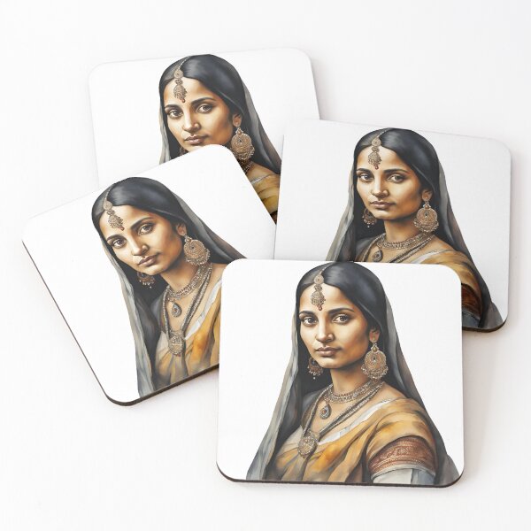 Item preview, India Watercolor Art, Indian Woman, Indian Style, India designed and sold by SRLND.