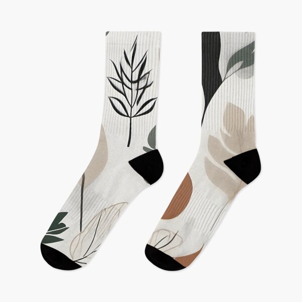 Item preview, Earthy Elegance: Modern Design with Leafy Outlines and Soft Hues designed and sold by FreedomToDesign.
