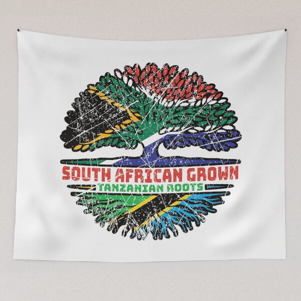 Item preview, Tanzania Tanzanian South African South Africa Tree Roots Flag designed and sold by FlagX.