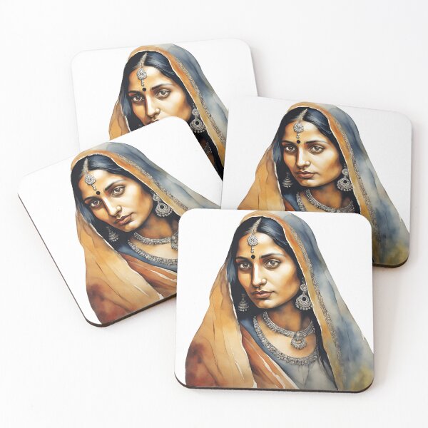 Item preview, India Watercolor Art, Indian Woman, Indian Style, India designed and sold by SRLND.