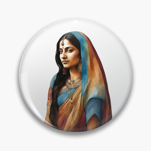 Item preview, India Watercolor Art, Indian Woman, Indian Style, India designed and sold by SRLND.