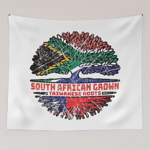 Item preview, Taiwan Taiwanese South African South Africa Tree Roots Flag designed and sold by FlagX.