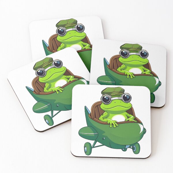 Item preview, A Cute Pilot Frog designed and sold by DWorriBHappi.