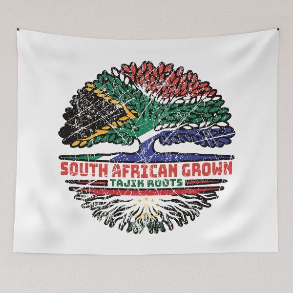 Item preview, Tajikistan Tajik South African South Africa Tree Roots Flag designed and sold by FlagX.