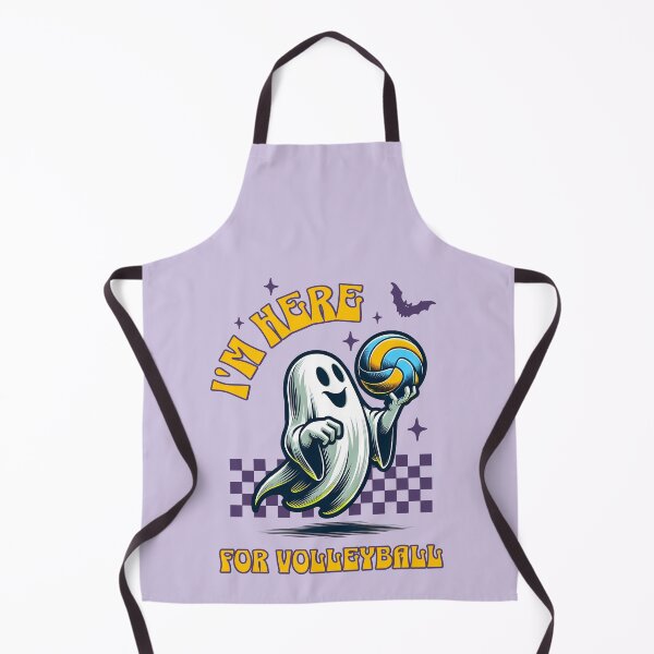 Item preview, Halloween Volleyball Ghost Playing Volleyball designed and sold by RockBeeDesigns.