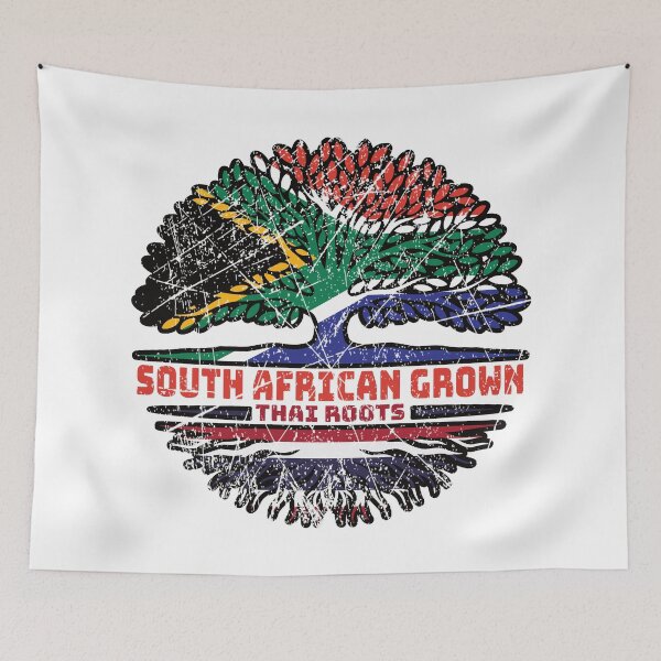 Item preview, Thailand Thai South African South Africa Tree Roots Flag designed and sold by FlagX.