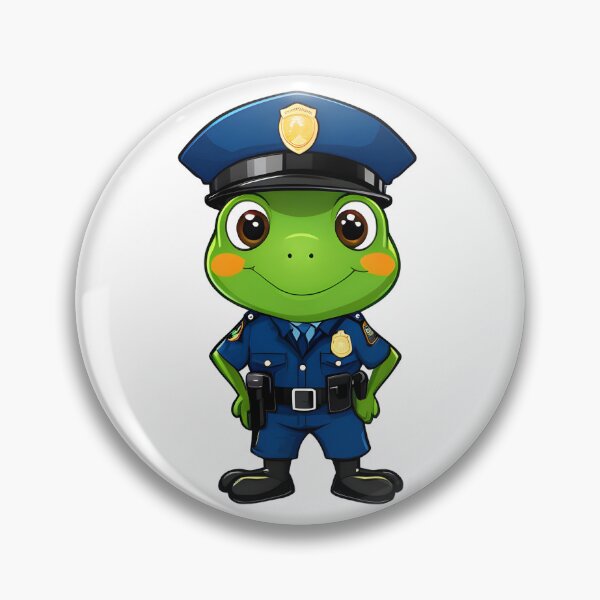 Item preview, A Cute Police Frog designed and sold by DWorriBHappi.