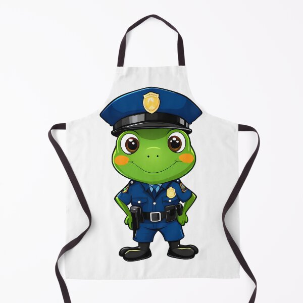 Item preview, A Cute Police Frog designed and sold by DWorriBHappi.