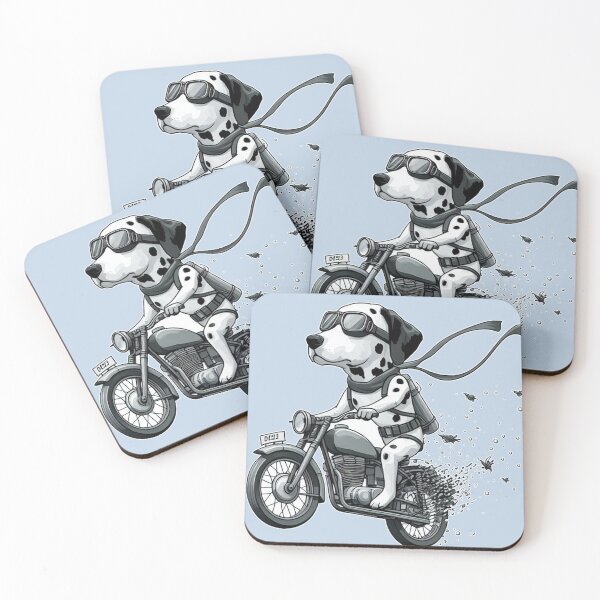 Item preview, Dalmatian Driving Motobicycle so Cool designed and sold by Nanthanon.