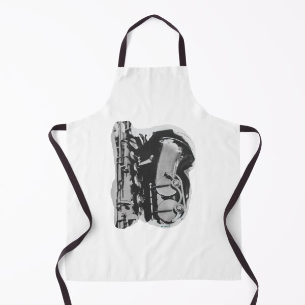 Item preview, Tenor saxophone, photographed in black and white designed and sold by ZoffArt-Shop.