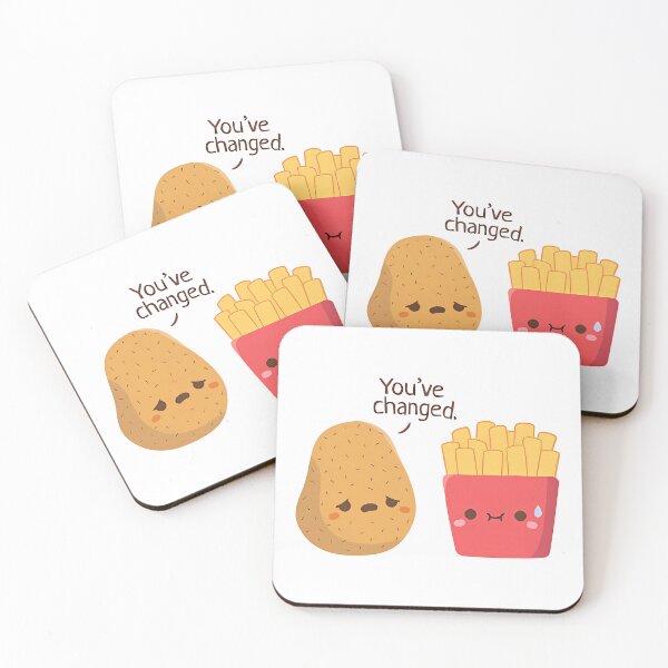 Item preview, Cute Potato And French Fries Funny  designed and sold by wesdesignshop.