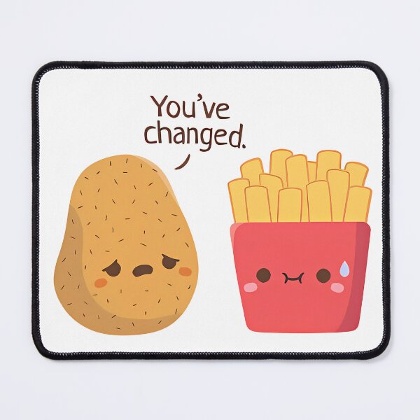 Item preview, Cute Potato And French Fries Funny  designed and sold by wesdesignshop.