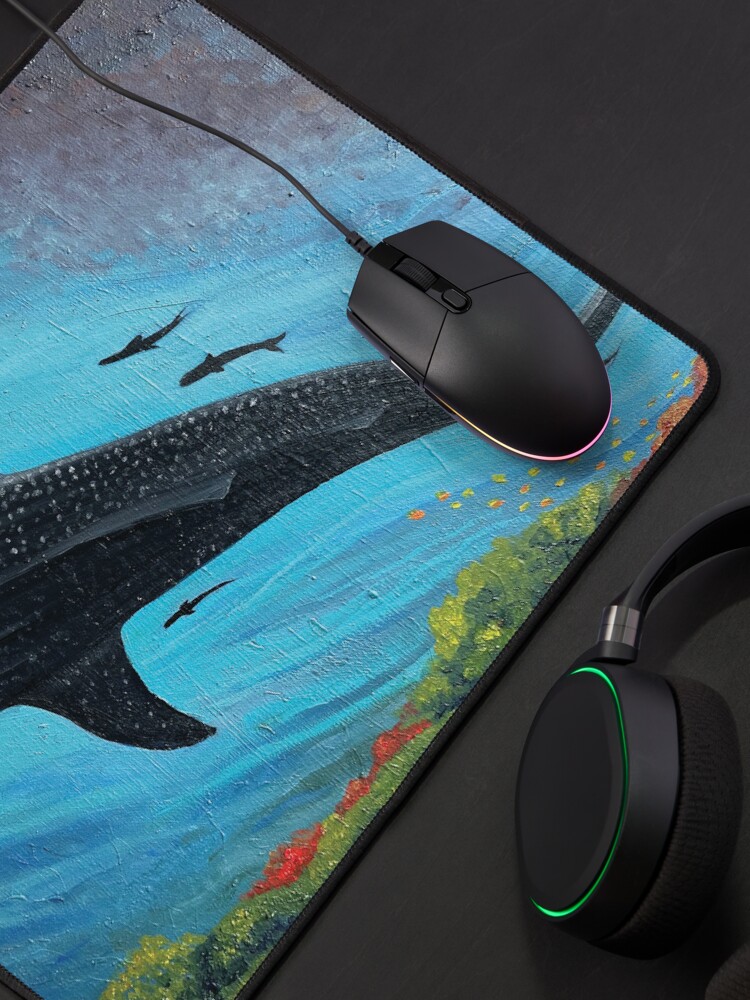 Thumbnail 4 of 5, Mouse Pad, Whale Shark designed and sold by KellyLoganArt.