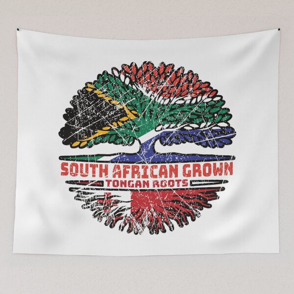 Item preview, Tonga Tongan South African South Africa Tree Roots Flag designed and sold by FlagX.