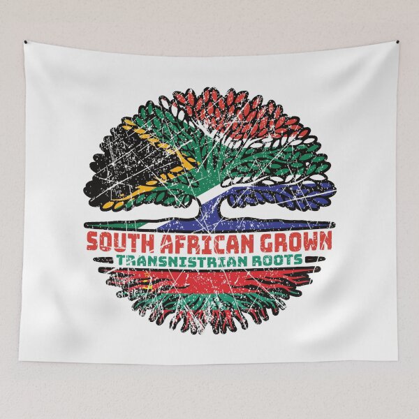 Item preview, Transnistria Transnistrian South African South Africa Tree Roots Flag designed and sold by FlagX.