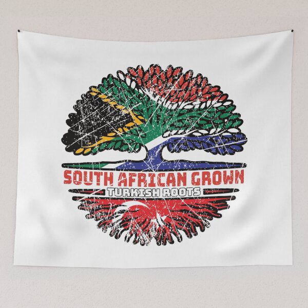 Item preview, Turkey Turkish South African South Africa Tree Roots Flag designed and sold by FlagX.