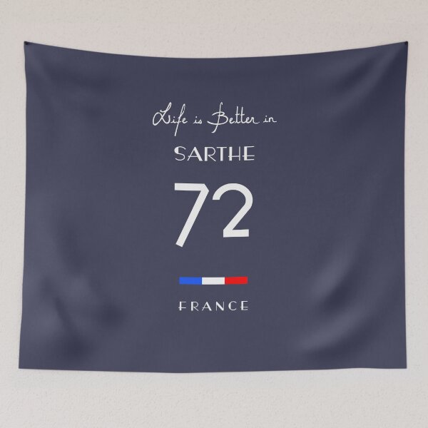 Item preview, Life is better in SARTHE Number 72 Maine Anjou France designed and sold by frenchsalsa.