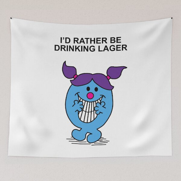 Item preview, Little Miss Id rather be drinking Lager designed and sold by Scat the cat.